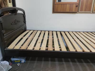 Wooden Single Bed for Sale – Used | Good Condition