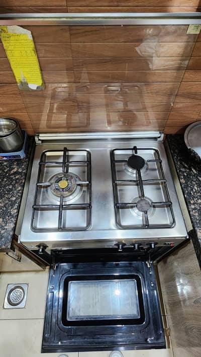 3 burner cooking range