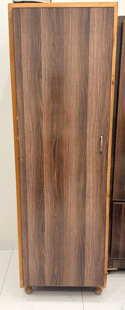single door wooden wardrobe