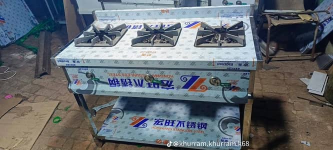 tandoor / commercial chulha / Kitchen Stove / Stove/ 3 Burner stove