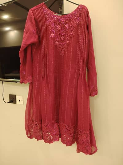 party shalwar kameez- with dupatta
