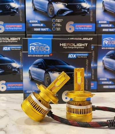 Rego Racing Led super Blub 8000 W (H4 H6 9005)
