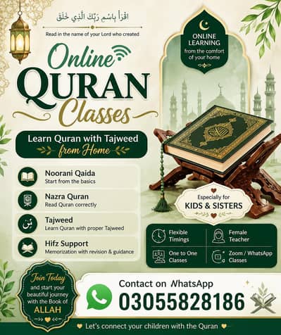 Learn Quran teaching for kid's and sisters