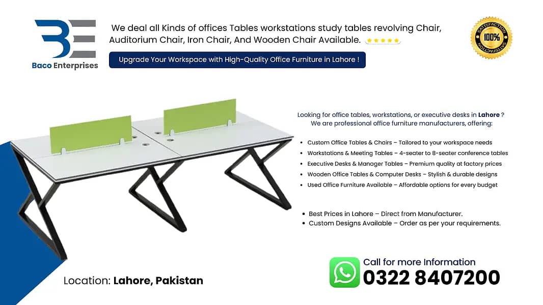 Office Workstation/Computer Table/Study Table & Cluster Setup/tables 12