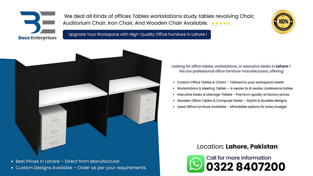 Office Workstation/Computer Table/Study Table & Cluster Setup/tables 16