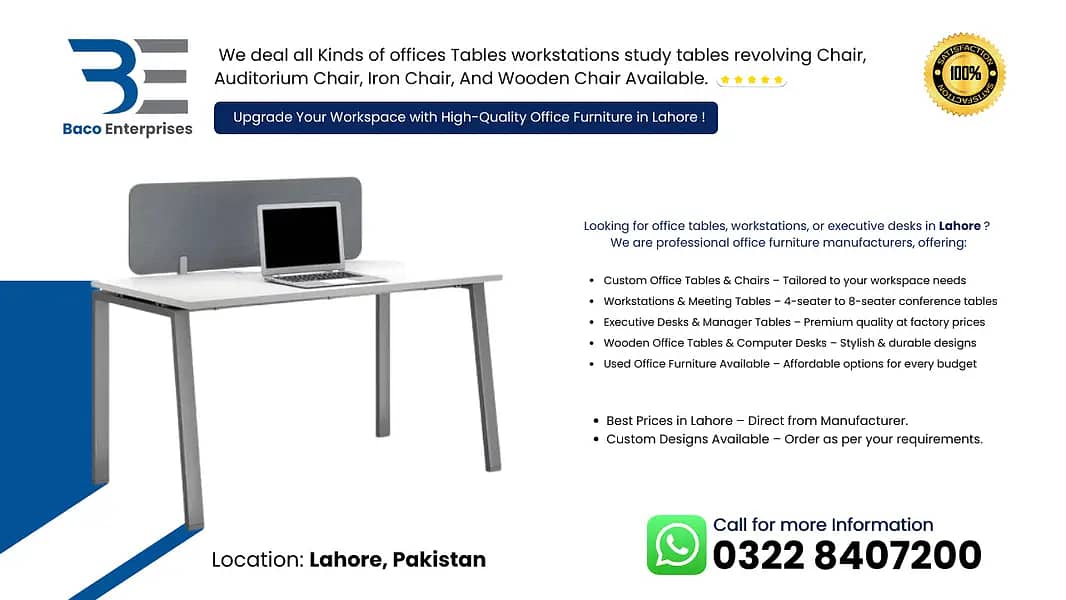 Office Workstation/Computer Table/Study Table & Cluster Setup/tables 17