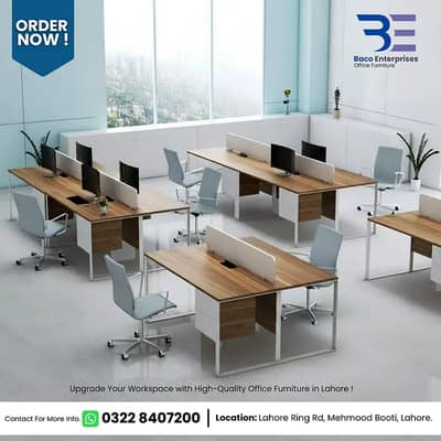 work station cubicle cluster call centre table executive table