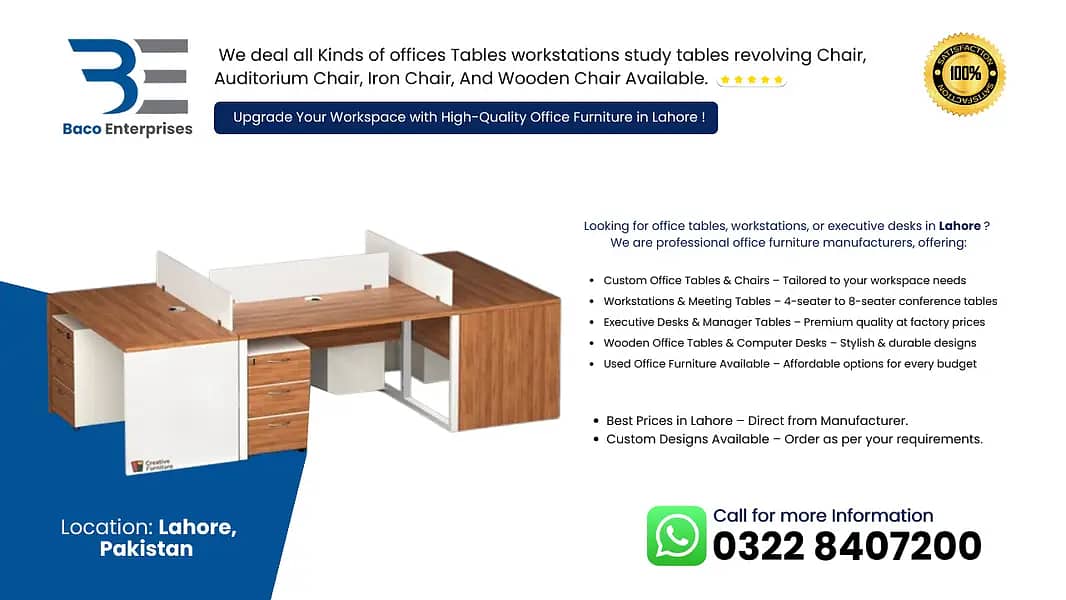 Computer Table/ Laptop Table/ Study Table/ Workstation/ Office Table 8