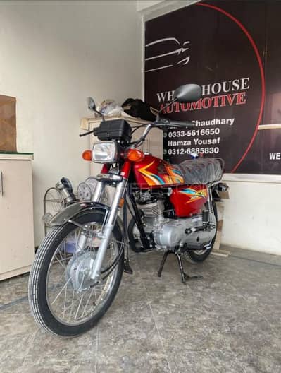 HONDA CG 125 RED COLOUR 2026 MODEL