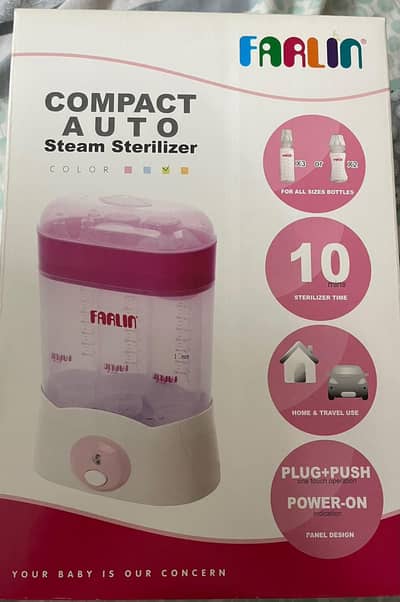 Farlin baby bottle sterilizer-   % genuine , box pack,  unused