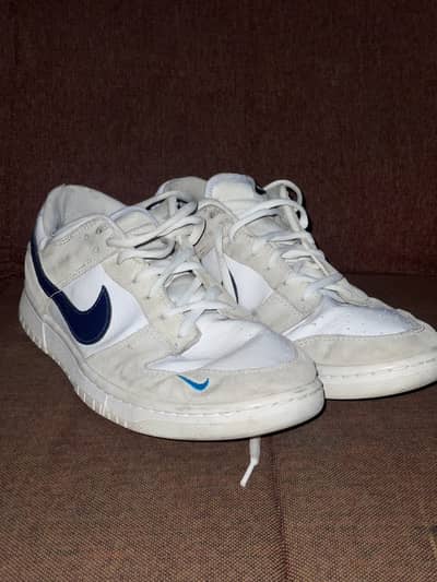 Nike Dunk Low White Blue Used Shoes