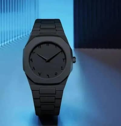 mens's watch carbon fiber wth arabic dial