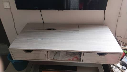 Modern Study Table/Desk with Lift-Up Storage Compartment & Drawers