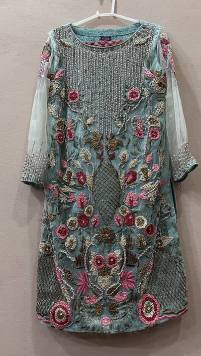 Shaposh 2pc net wedding wear dress