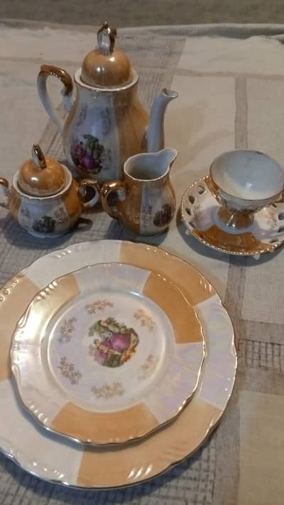 antique tea set 24 piece