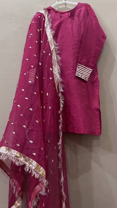 3 piece mehndi outfit for girls