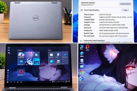 Dell latitude 5310-2-in-1 Core i5 10gen 8gb Ram 256gb SSD Touch laptop
