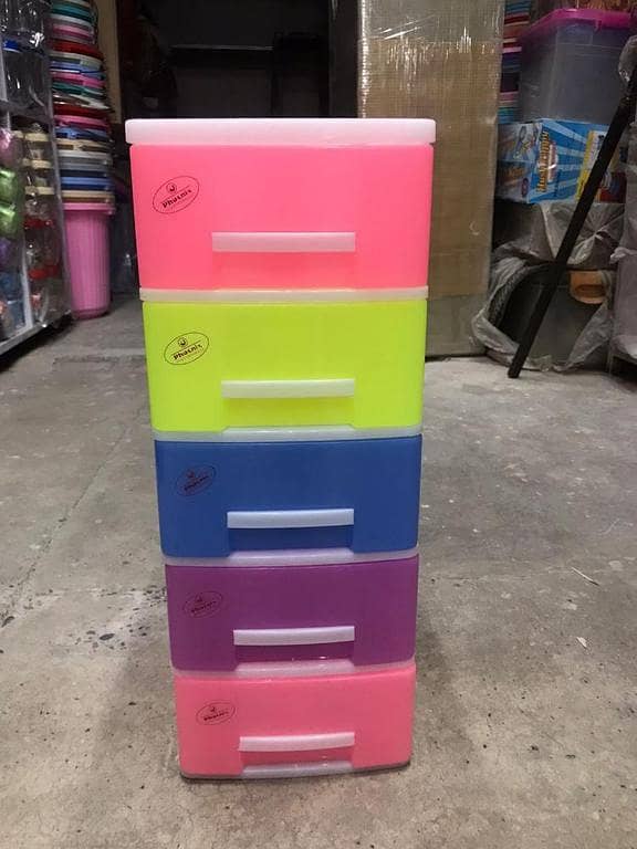 Multipurpose Colourful Drawers (5 Steps) Size: 7*10*18 inches