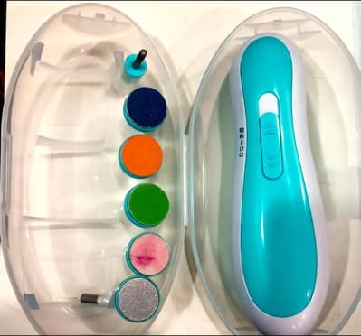 safe Electric Baby Nail Trimmer & Care Set (6-in-1 Attachments)