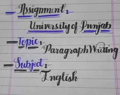 Assignment writing