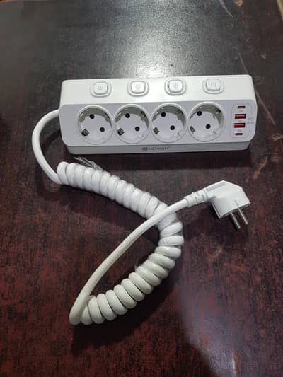 pc extension lead with 4 adopters pd ports and usb ports