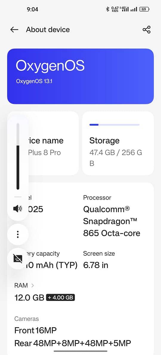 OnePlus 8pro 9