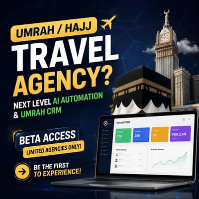 Umrah Travel Agencies Required | Free AI CRM Testing + Exclusive Disco