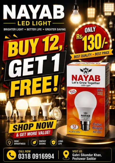 LED BULB 12W AC & DC
