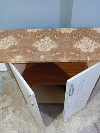 wooden iron stand