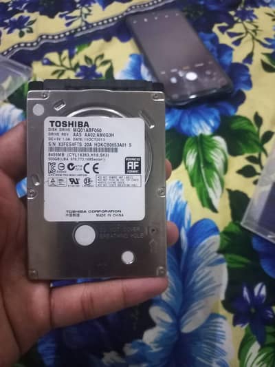 Toshiba 500GB Laptop Hard Drive + USB 3.0 External HDD Casing