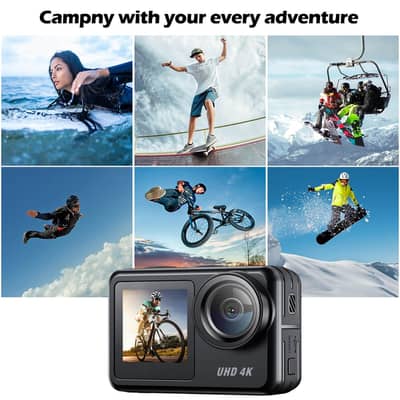 Campark V40 UHD 4k Action Camera Dual Screen Waterproof