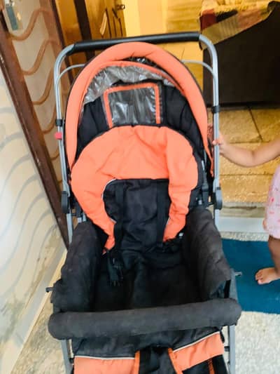 Baby Pram Big Size Usable  for Kids Upto 4 years