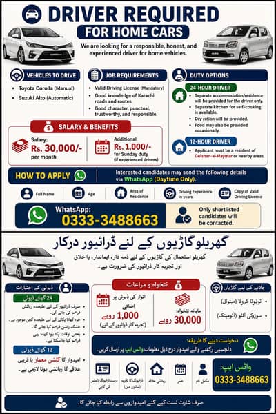 Driver for home car