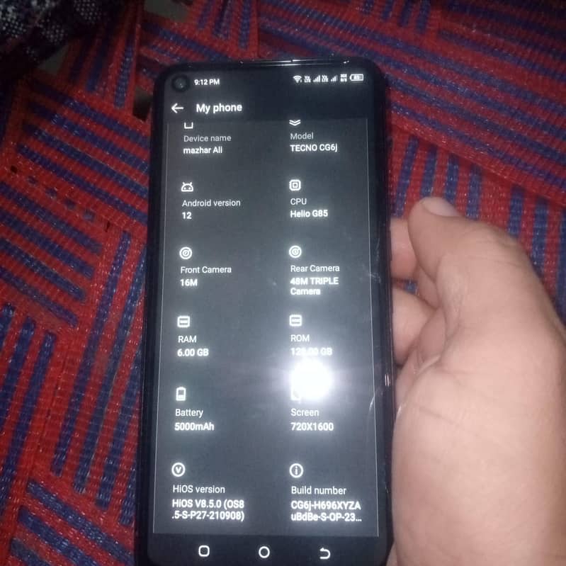 Tecno CAMON 17P 6