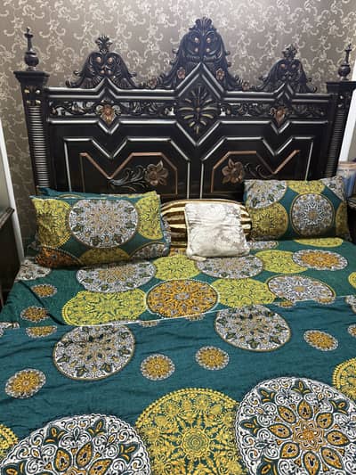 Bed with dressing