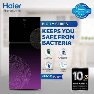 Brand new fridge. just purchased but no used. Haier HRF 346 IAPA.