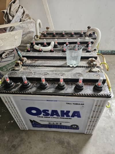 Osaka Ta-1800 , 185AH Tall tubular 4 Batteries,  good condition