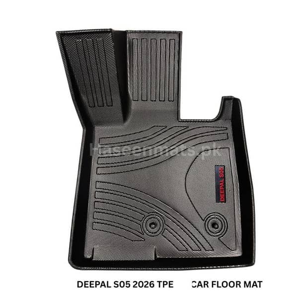 Haseen Deepal S05 9D TPE floor mats full set, made in Pakistan Deepal S05 TPE floor mat raised edges, waterproof anti-slip Haseen Deepal S05 custom fit car mat, in stock Pakistan Deepal S05 9D TPE Floor Mats – Custom Fit Full Coverage Waterproof REEV SUV