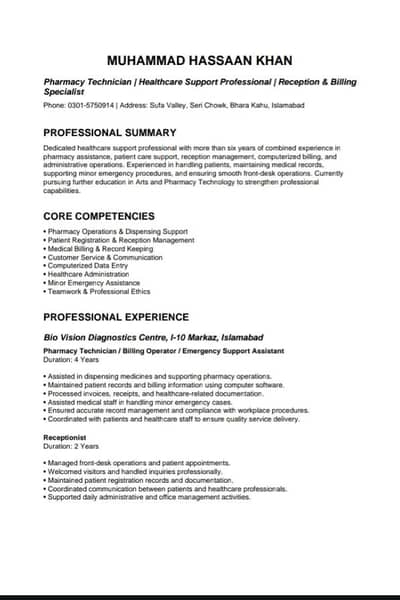 pharmacy technician