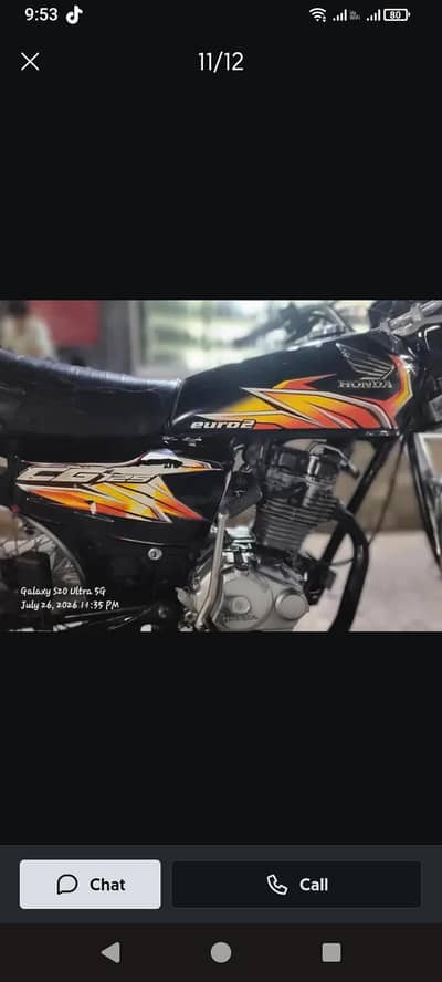 Honda cg125karachi 2021 sep
