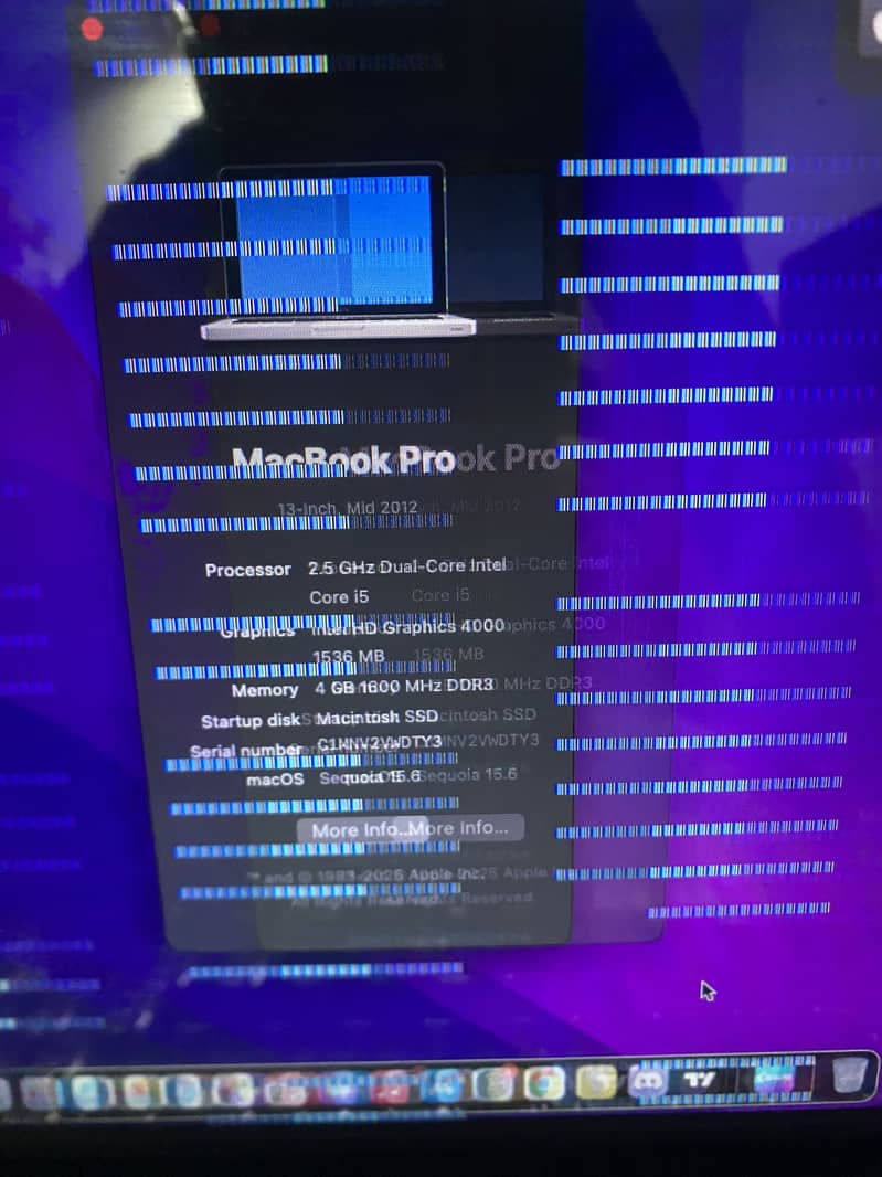 Mac Book Pro 2012 2