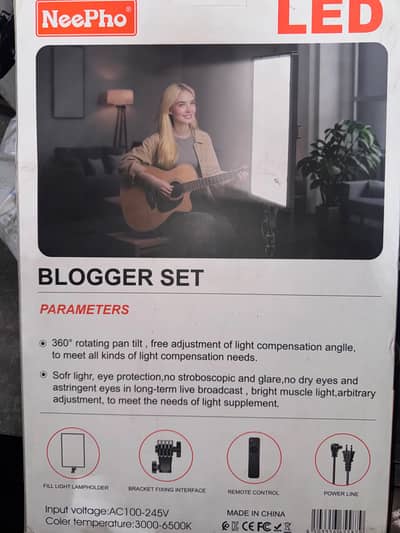 NeePho LED Blogger Set | Soft Panel Light + Remote + Tripod Stand