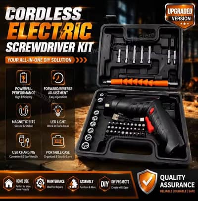 Rechargeable Cordless Screwdriver Tool set