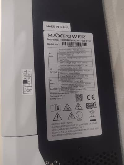 Max power hybrid inverter PV 7000 PRO suntronic for sale