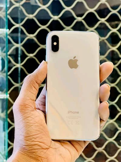 Apple iPhone X 256 GB mein official PTI pro 10 by 10 condition no open