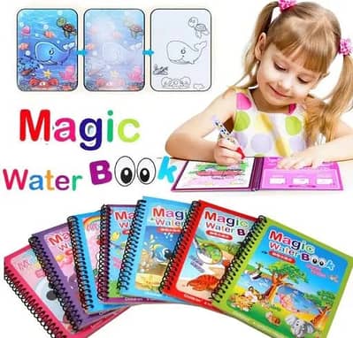 Magic Water Coloring Book For Toddlers Reusable Water Painting Book W