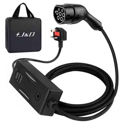 Electric car charger, EV charger 13A, type 2