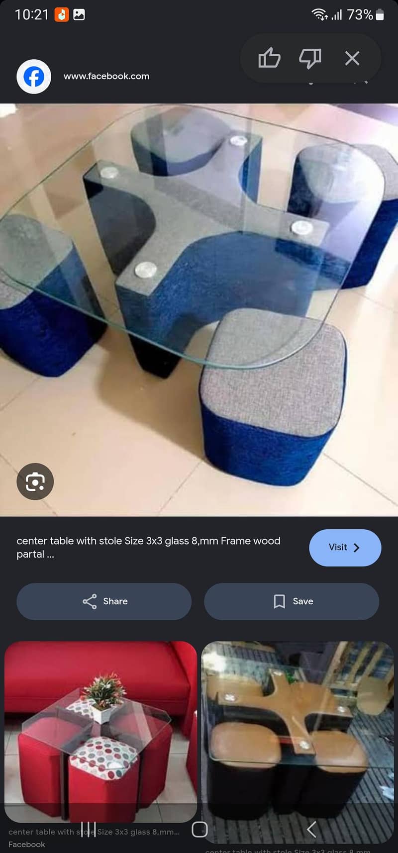 Compact Table with stools used 6