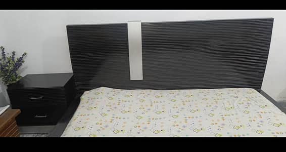 wooden bed