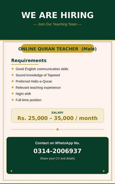 Online Quran Teaching